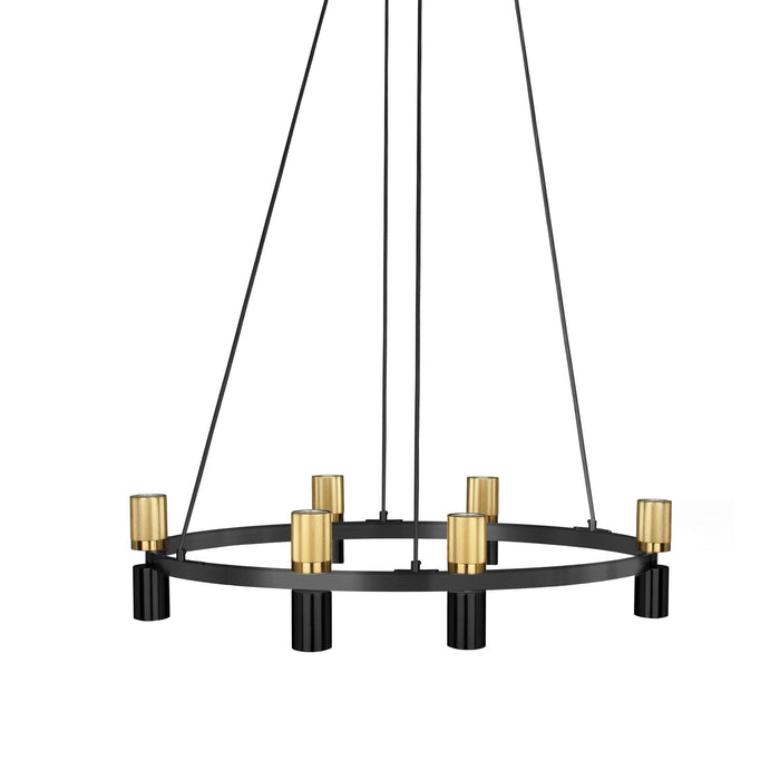 Dainolite Ltd - CRL-3612C-MB-AGB - 12 Light Chandelier - Cerelia - Matte Black