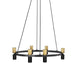 Dainolite Ltd - CRL-3612C-MB-AGB - 12 Light Chandelier - Cerelia - Matte Black