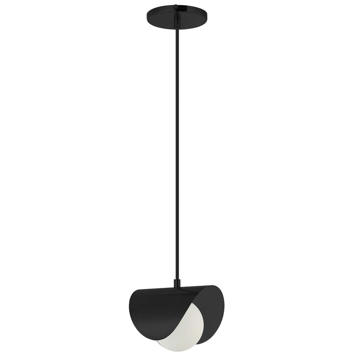Dainolite Ltd - CRT-61P-MB - One Light Pendant - Cresent - Matte Black