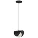 Dainolite Ltd - CRT-61P-MB - One Light Pendant - Cresent - Matte Black