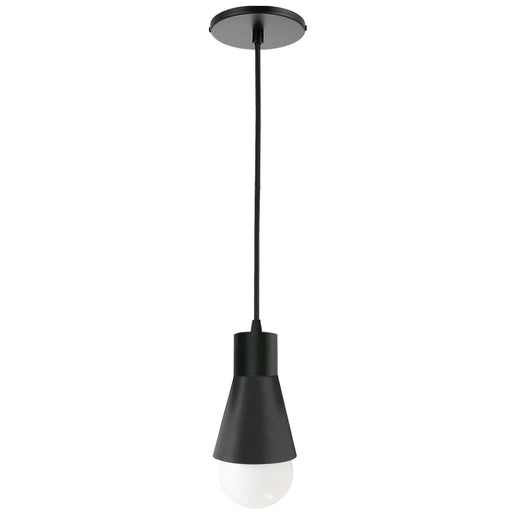 Fortuna One Light Pendant Matte Black
