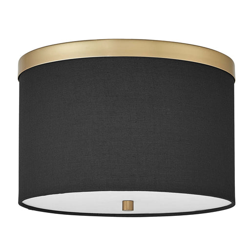 Frederica Two Light Flush Mount Black