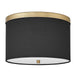 Dainolite Ltd - FRD-122FH-AGB-BK - Two Light Flush Mount - Frederica - Black