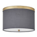 Dainolite Ltd - FRD-122FH-AGB-GRY - Two Light Flush Mount - Frederica - Grey