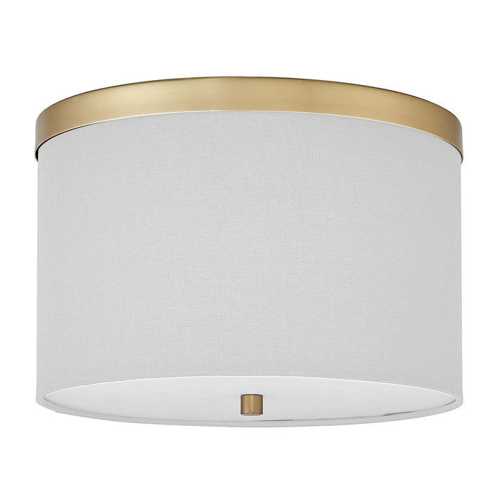 Dainolite Ltd - FRD-122FH-AGB-WH - Two Light Flush Mount - Frederica - White