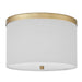 Dainolite Ltd - FRD-122FH-AGB-WH - Two Light Flush Mount - Frederica - White