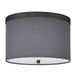 Dainolite Ltd - FRD-122FH-MB-GRY - Two Light Flush Mount - Frederica - Grey