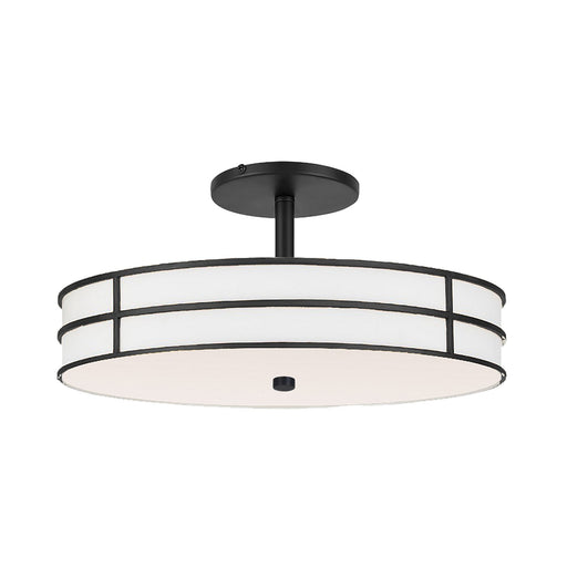 Fulvia Two Light Semi-Flush Mount Matte Black