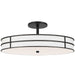 Dainolite Ltd - FVA-203SF-MB - Three Light Semi-Flush Mount - Fulvia - Matte Black