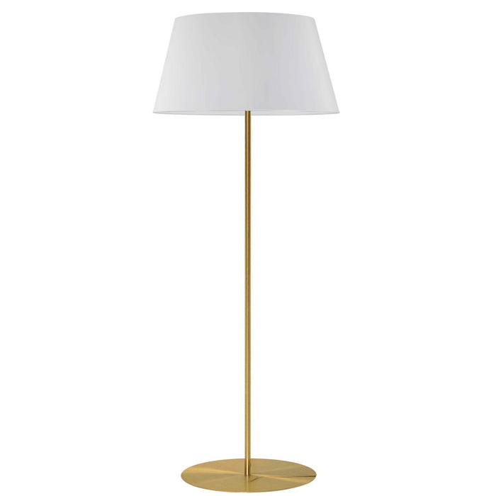 Dainolite Ltd - GTC-R631F-AGB-WH - One Light Floor Lamp - Gretchen - Aged Brass