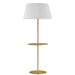 Dainolite Ltd - GTC-R641F-AGB-WH - One Light Floor Lamp - Gretchen - Aged Brass