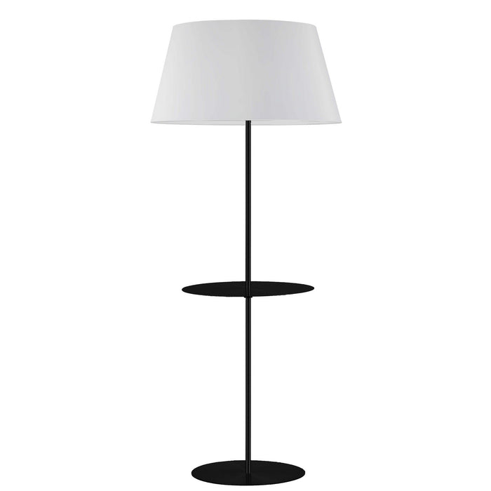 Dainolite Ltd - GTC-R641F-MB-WH - One Light Floor Lamp - Gretchen - Matte Black