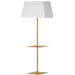 Dainolite Ltd - GTC-S641F-AGB-WH - One Light Floor Lamp - Gretchen - Aged Brass
