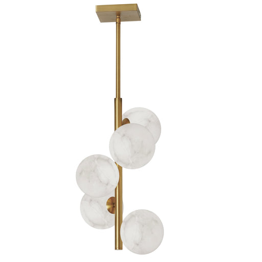 Giovanna Five Light Pendant Alabaster