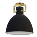 Dainolite Ltd - LBY-151SF-MB-AGB - One Light Semi Flush Mount - Liberty - Matte Black