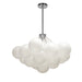 Dainolite Ltd - MLS-274C-PC-FR - Four Light Chandelier - Miles - White