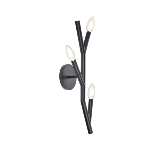 Morgan Three Light Wall Sconce Matte Black