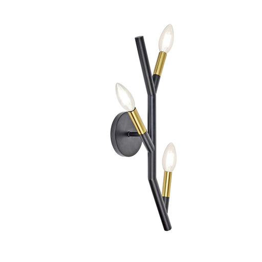 Morgan Three Light Wall Sconce Matte Black