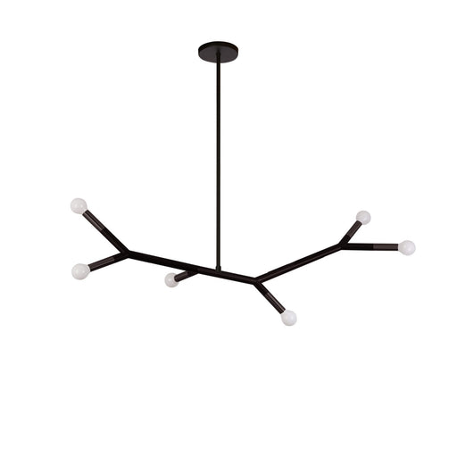 Morgan Six Light Pendant Matte Black