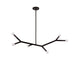 Dainolite Ltd - MOR-396HP-MB - Six Light Pendant - Morgan - Matte Black