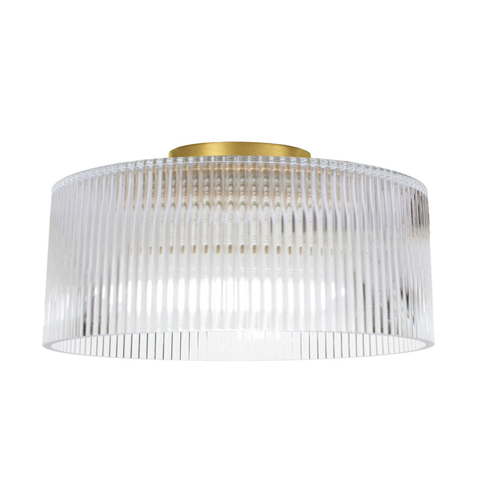 Dainolite Ltd - NAD-123FH-AGB-FL - One Light Flush Mount - Nadine - Clear