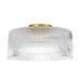 Dainolite Ltd - NAD-123FH-AGB-FL - One Light Flush Mount - Nadine - Clear