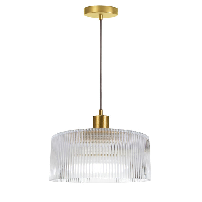 Dainolite Ltd - NAD-123P-AGB-FL - One Light Pendant - Nadine - Clear