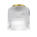Dainolite Ltd - NAD-71FH-AGB-FL - One Light Flush Mount - Nadine - Clear