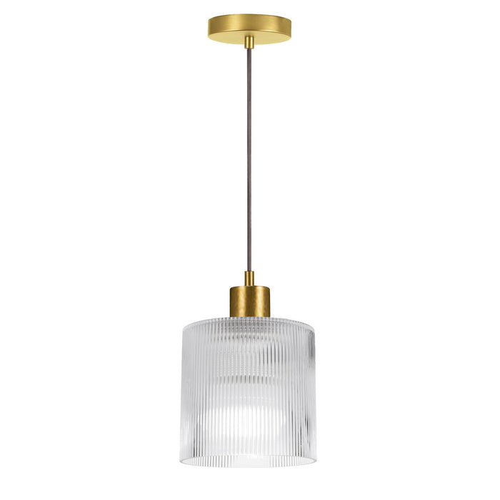 Dainolite Ltd - NAD-71P-AGB-FL - One Light Pendant - Nadine - Clear