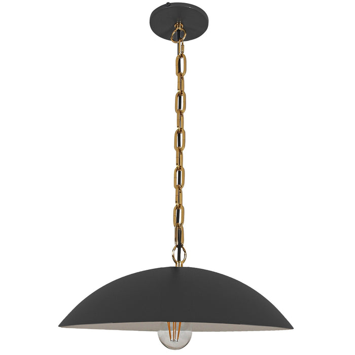 Dainolite Ltd - OFE-151P-MB-AGB - One Light Pendant - Ofelia - Matte Black