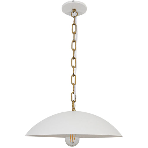 Dainolite Ltd - OFE-151P-MW-AGB - One Light Pendant - Ofelia - Matte White