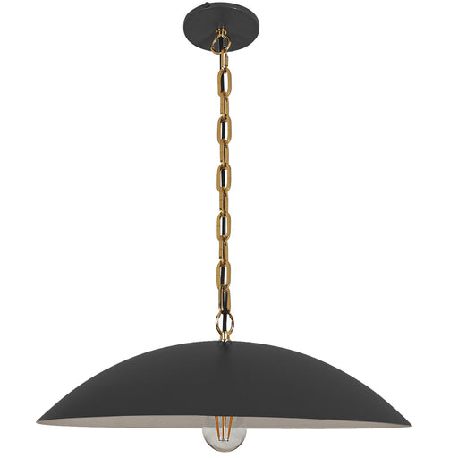 Dainolite Ltd - OFE-191P-MB-AGB - One Light Pendant - Ofelia - Matte Black