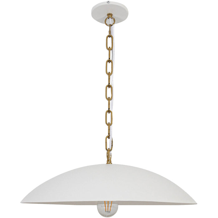 Dainolite Ltd - OFE-191P-MW-AGB - One Light Pendant - Ofelia - Matte White