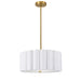Dainolite Ltd - PCA-163P-AGB-WH - Three Light Pendant - Pacifica - White