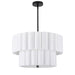 Dainolite Ltd - PCA-224P-MB-WH - Four Light Pendant - Pacifica - White