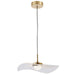 Dainolite Ltd - PCV-1510LEDP-AGB - One Light Pendant - Percival - Clear & White
