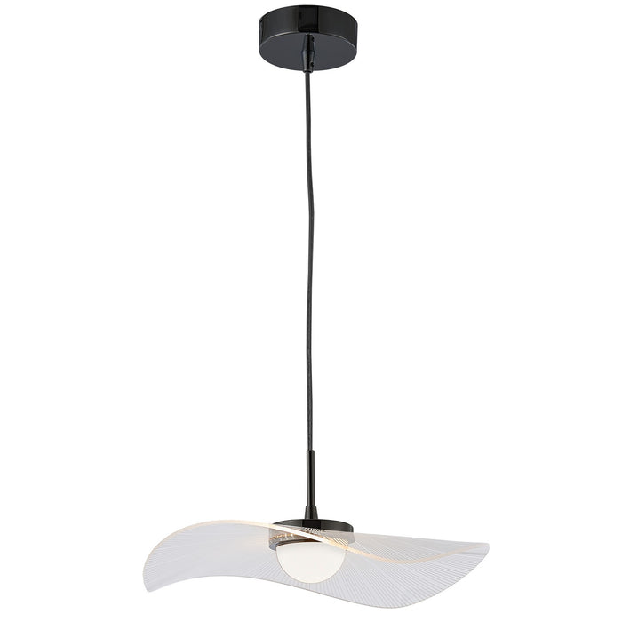 Dainolite Ltd - PCV-1510LEDP-MB - One Light Pendant - Percival - Clear & White