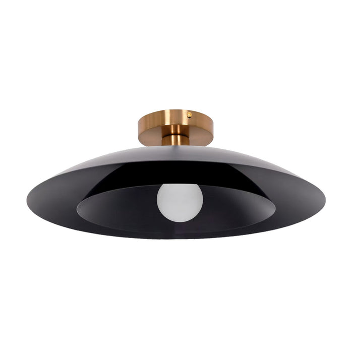 Dainolite Ltd - PIM-171SF-MB - One Light Semi-Flush Mount - Pima - Matte Black