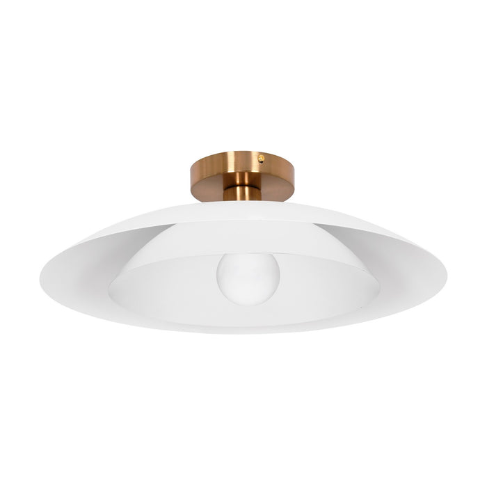 Dainolite Ltd - PIM-171SF-MW - One Light Semi-Flush Mount - Pima - Matte White