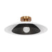 Dainolite Ltd - PIM-171SF-MW-MB - One Light Semi-Flush Mount - Pima - Matte White & Matte Black