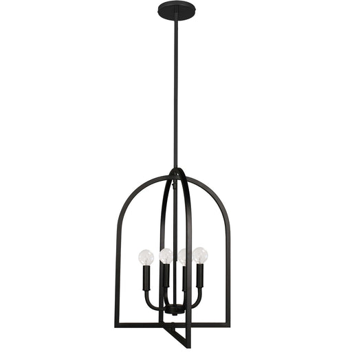 Pamela Four Light Pendant Matte Black