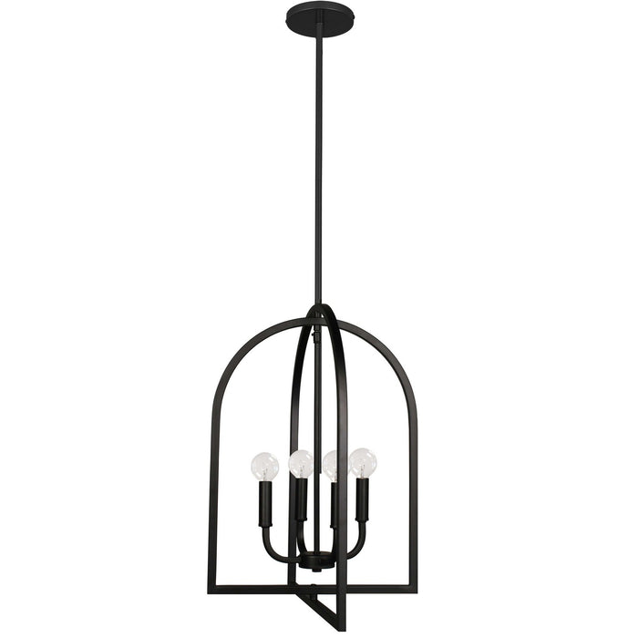 Dainolite Ltd - PLA-164P-MB - Four Light Pendant - Pamela - Matte Black