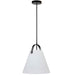 Dainolite Ltd - POL-121P-MB-WH - One Light Pendant - Polly - White