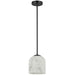 Dainolite Ltd - PRC-71P-MB - One Light Pendant - Patrice - Alabaster