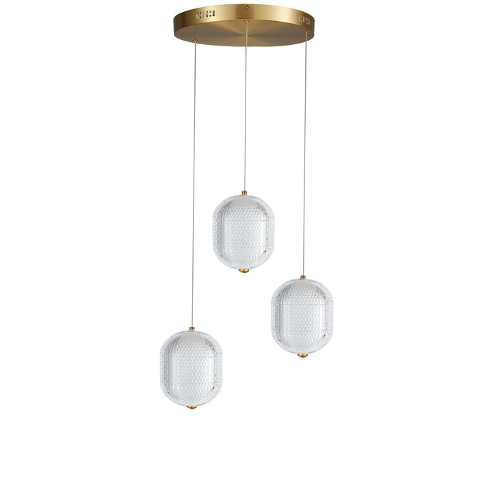 Dainolite Ltd - PRI-1222LEDP-AGB - LED Pendant - Peri - Clear