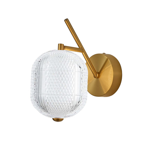 Peri One Light Wall Sconce Clear