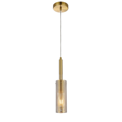 Percy One Light Pendant Aged Brass