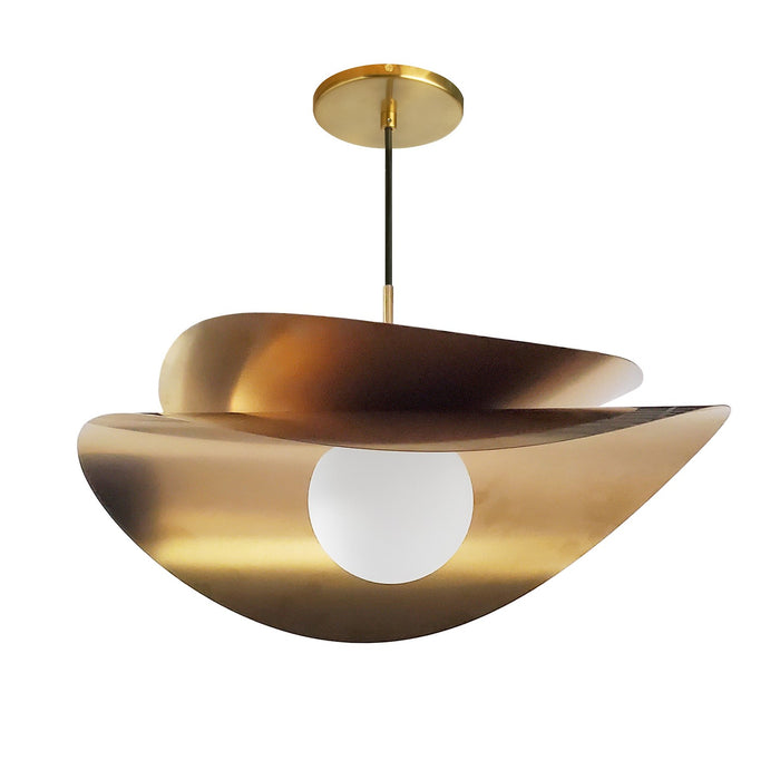 Dainolite Ltd - PVN-2015LEDP-AGB - One Light Pendant - Paven - Aged Brass
