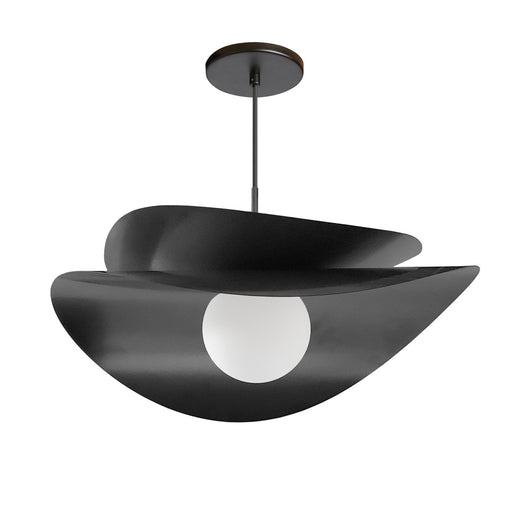 Paven One Light Pendant Matte Black