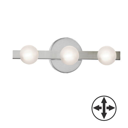 Raleigh Three Light Vanity Polished Chrome